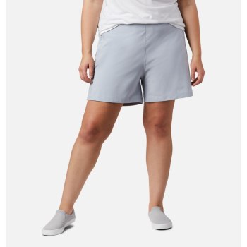 Dámské Kraťasy Columbia PFG Tidal II Plus Size Šedé KBQGTJ265